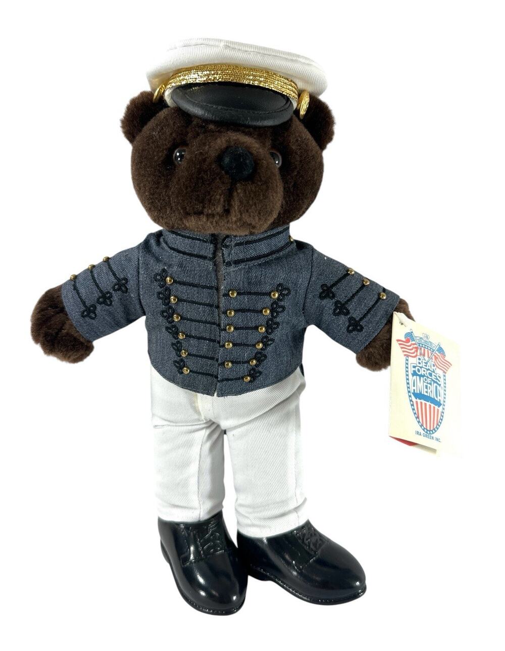 Bear Forces of America West Point Academy Cadet Teddy Bear Ira Green 10” w/ Tag